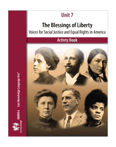 The Blessings of Liberty: CKLA Activity Book