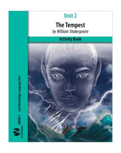 The Tempest: CKLA Activity Book