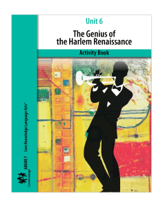 The Genius of the Harlem Renaissance, Volume 1: CKLA Activity Book