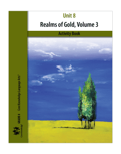 Realms of Gold, Volume 3: CKLA Activity Book