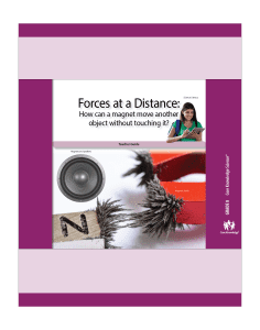 Forces at a Distance: CKSci Teacher Guide