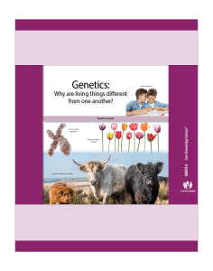 Genetics: CKSci Teacher Guide