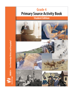 Grade 4 Primary Source Activity Book: CKHG Student Edition